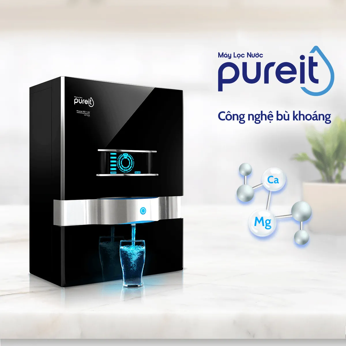 Máy lọc nước treo tường/để bàn Ultima Đen