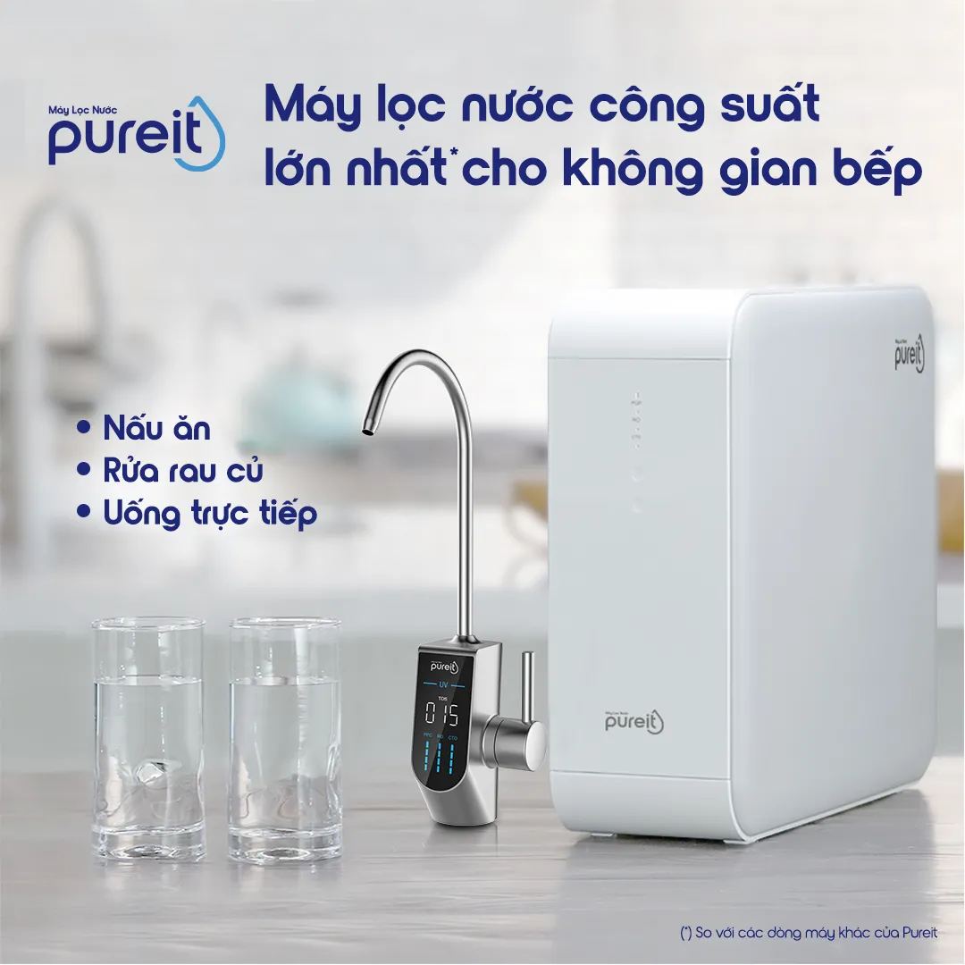 Máy lọc nước âm tủ bếp Delica UR5840
