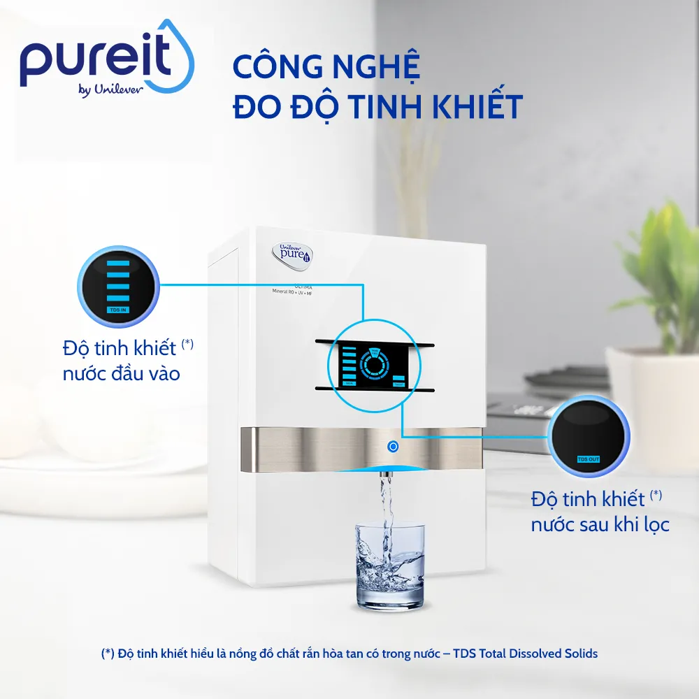 Máy lọc nước treo tường/để bàn Ultima Trắng