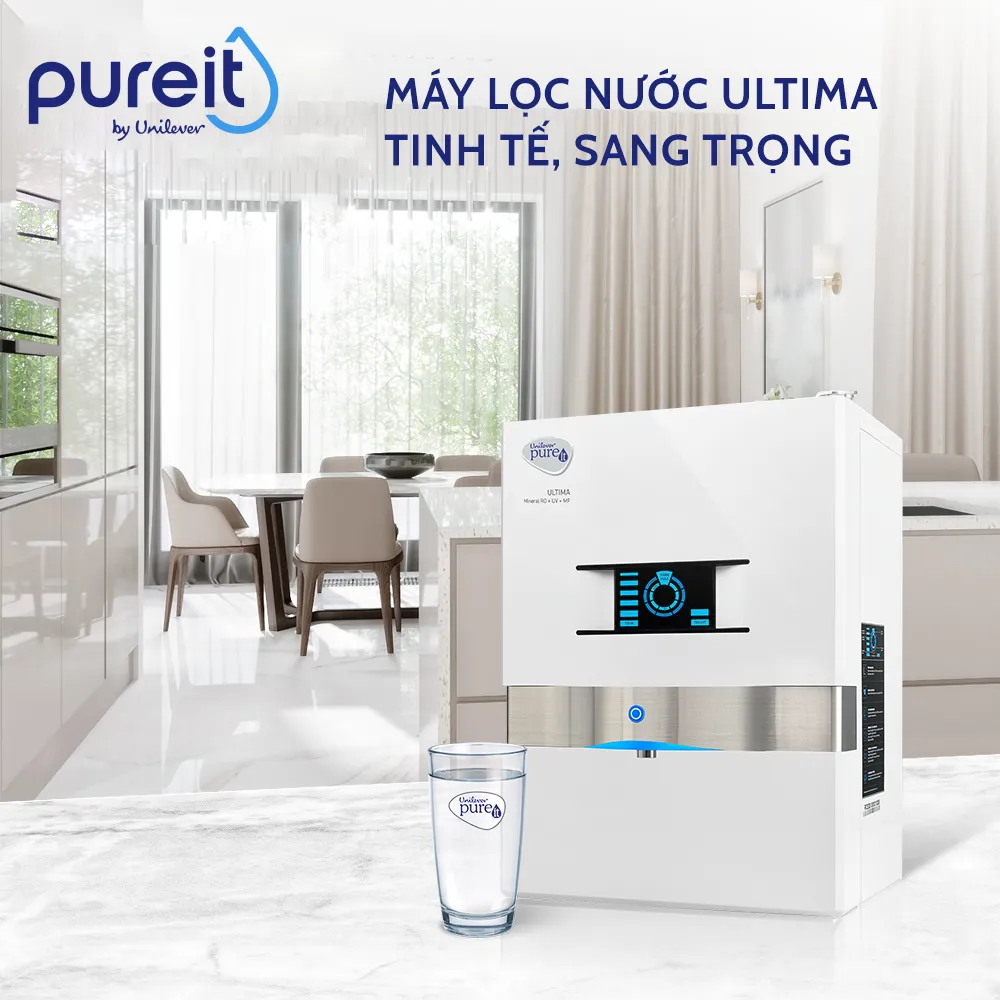 Máy lọc nước treo tường/để bàn Ultima Trắng