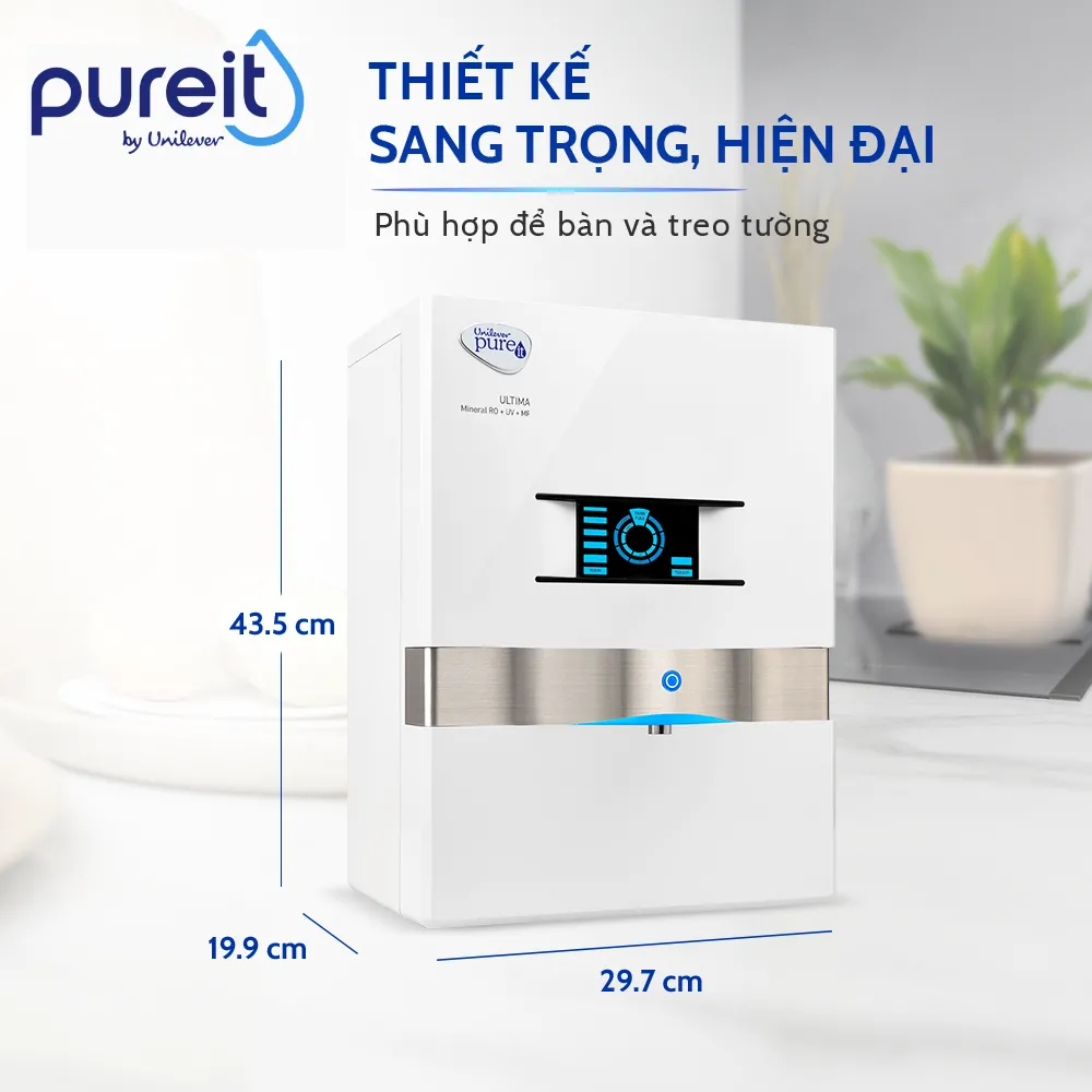 Máy lọc nước treo tường/để bàn Ultima Trắng