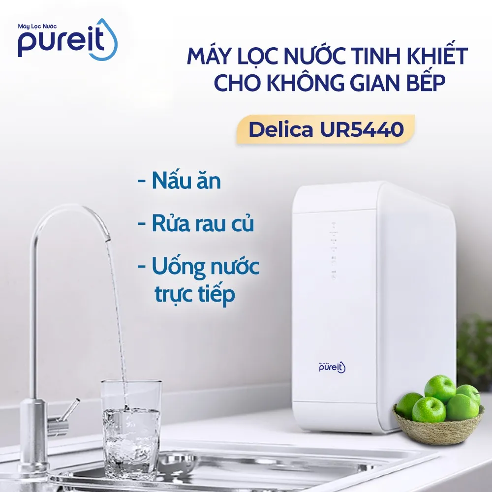 Máy lọc nước âm tủ bếp Delica UR5440